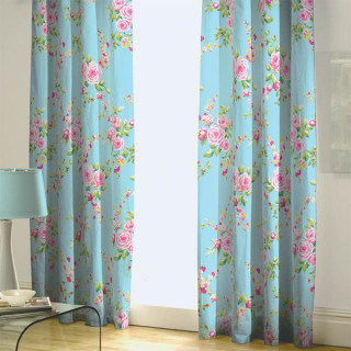 Catherine Lansfield Canterbury Banded Eyelet Curtains 