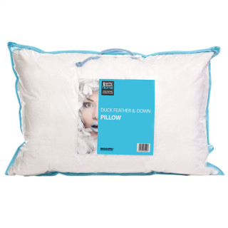 Covoco Home White Duck Feather and Down Firm Box Pillow 