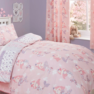 Details about   Bedlam Mermaid Print Fitted Sheet Pink 