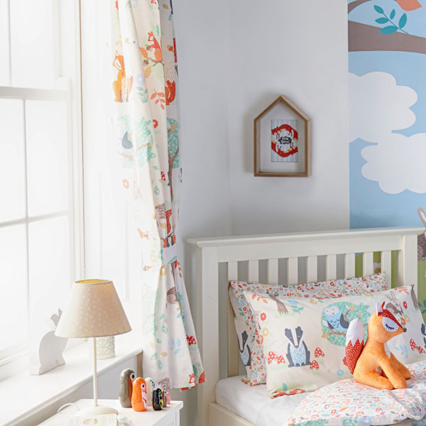 Children's Alphabet Curtains Inc Tie Backs 66x54 " Multi Ideal For Kids Bedroom 