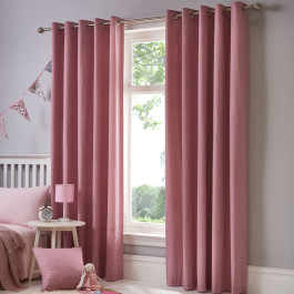 NEW Fusion Sorbonne Ready Made Fully Lined Eyelet Curtains Size & Colour Choice 