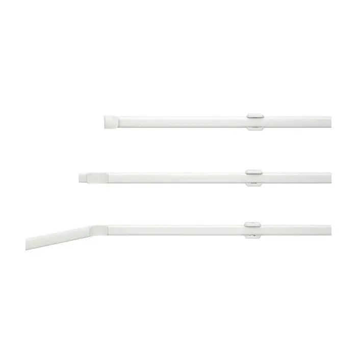Sdy Flexi Net Curtain Rod White, How To Fit Net Curtains Upvc Bay Windows