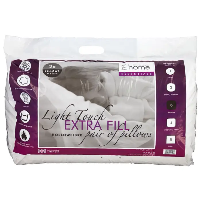 Linens Limited Extra Fill Hollowfibre Pillows 