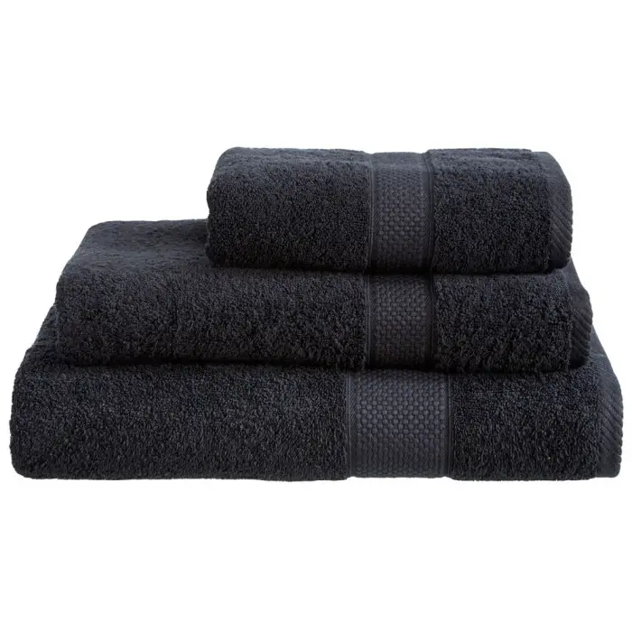 Linens Limited 100% Turkish Cotton 500gsm Bath Sheet Black 
