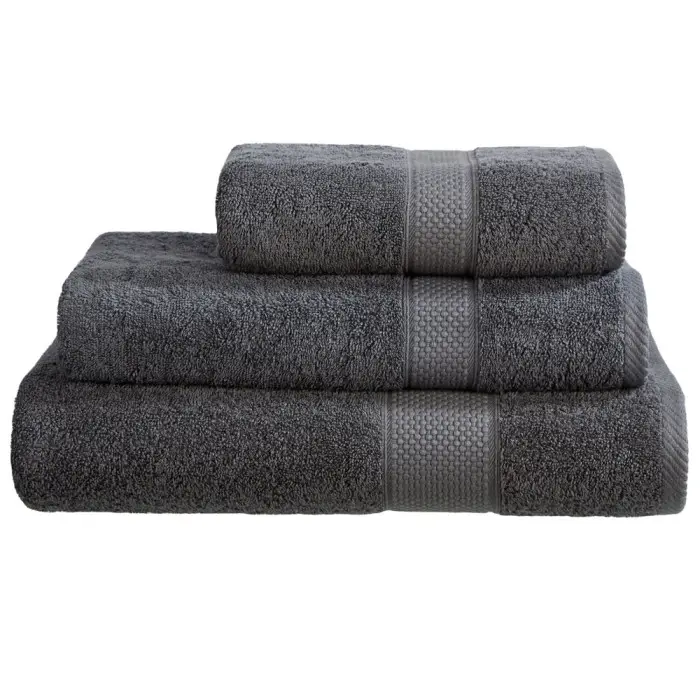 Linens Limited 100% Turkish Cotton 500gsm 10 Piece Towel Bale Black 